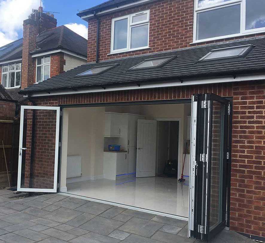 black conservatory open