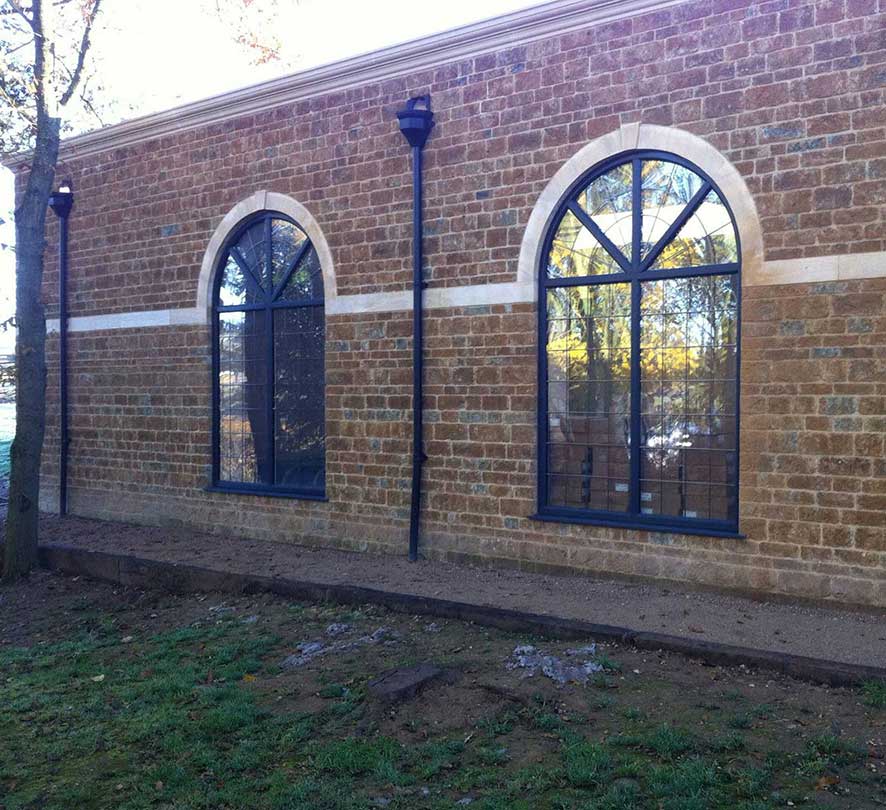 blue rounded windows