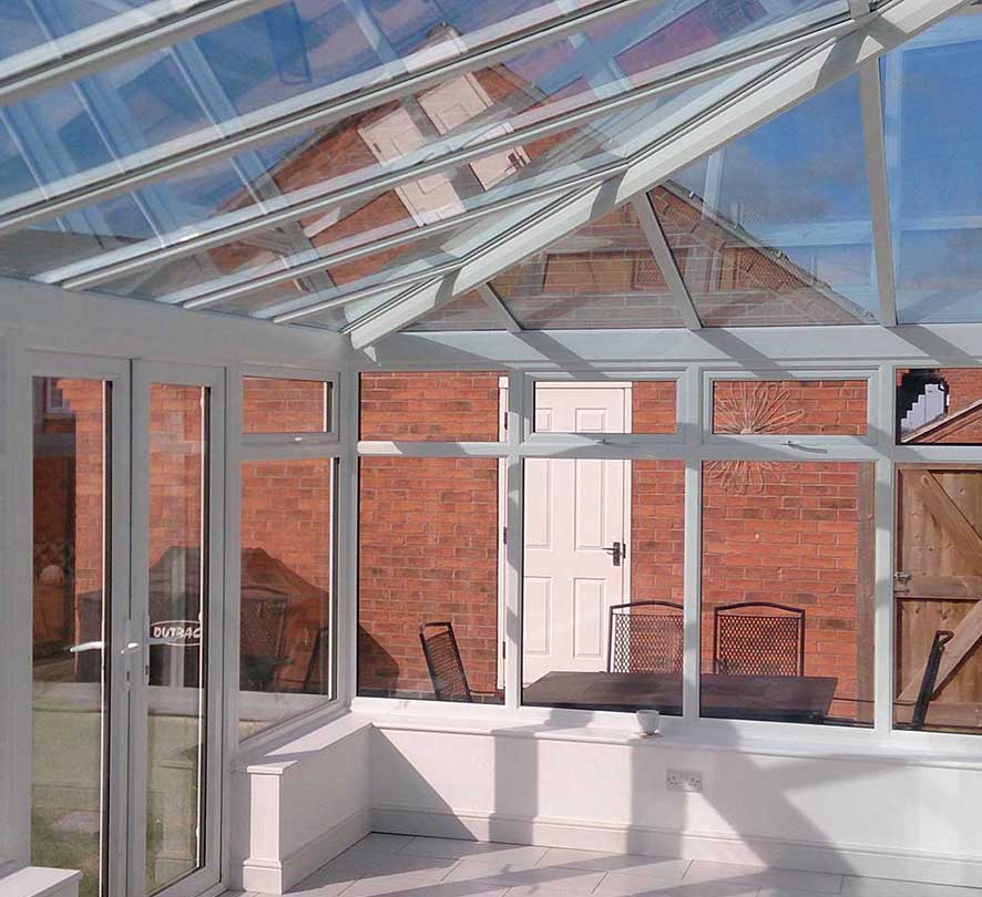 white conservatory inside